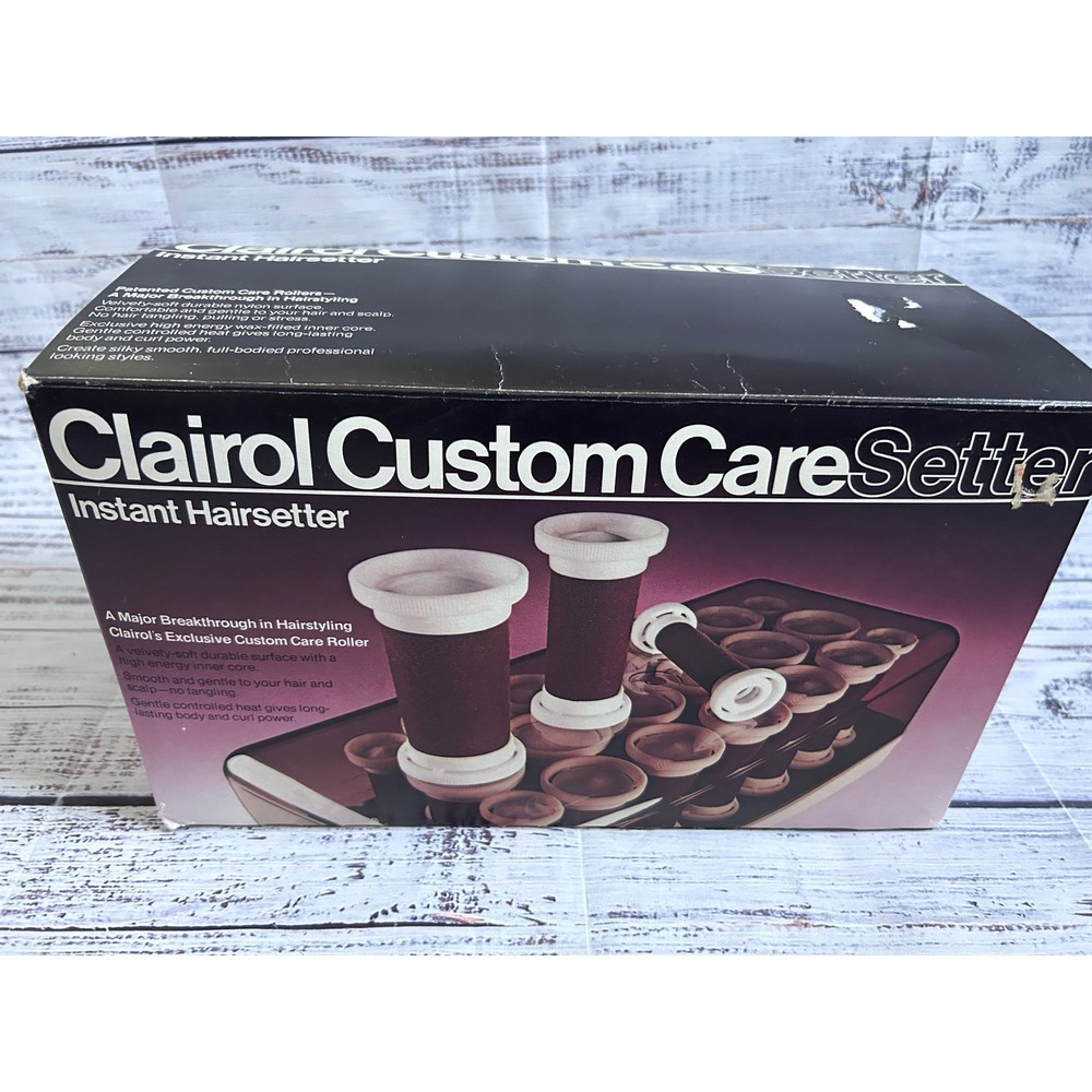 VTG Clairol Custom Care Setter Instant Hairsetter W/ Box Hot Rollers Curlers 70s